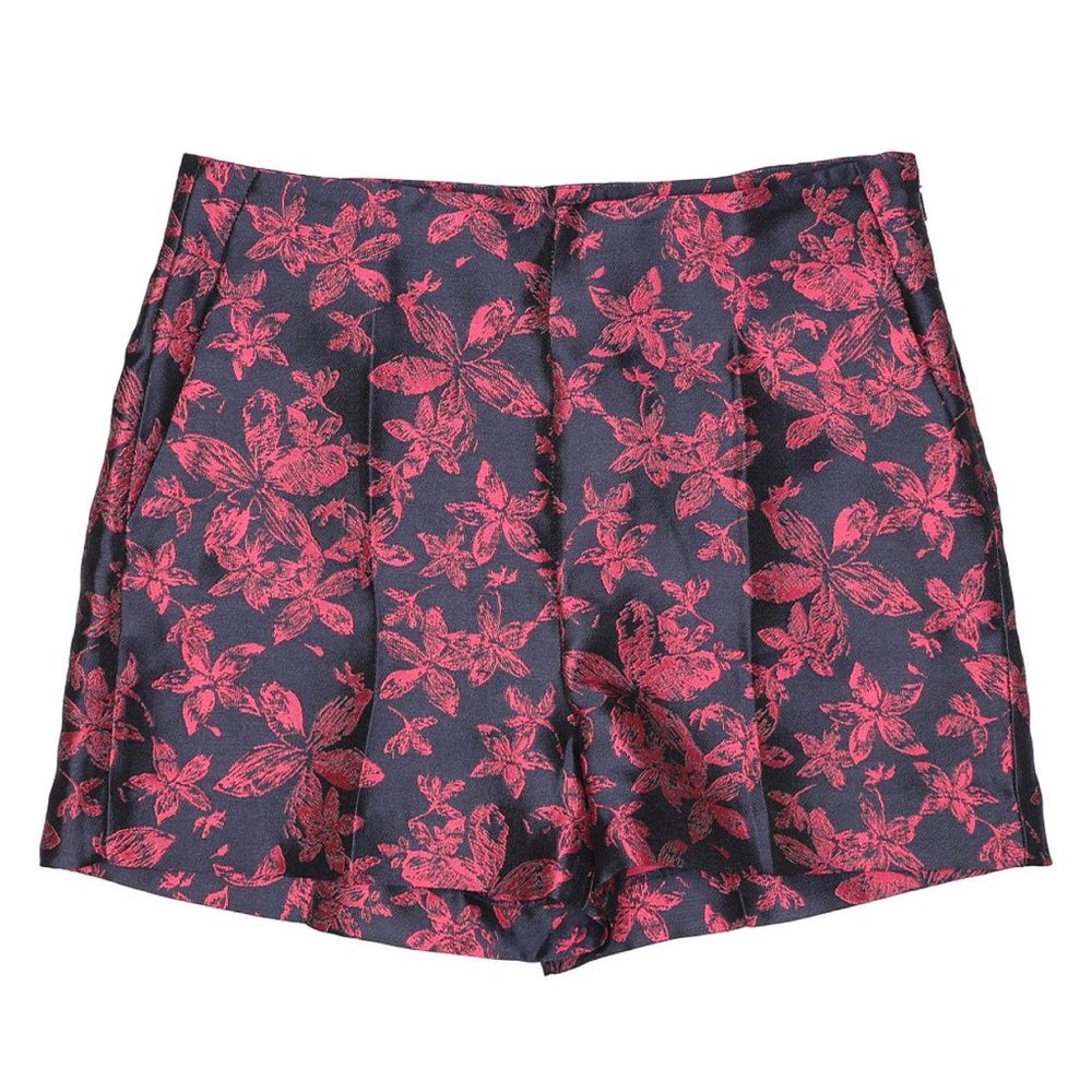 NWT CAROLINA HERRERA CH Floral Embroidered Shorts